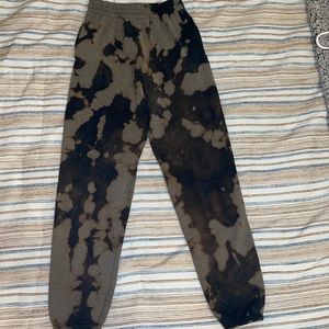 WOMENS BLEACH TIEDYE SWEATPANTS